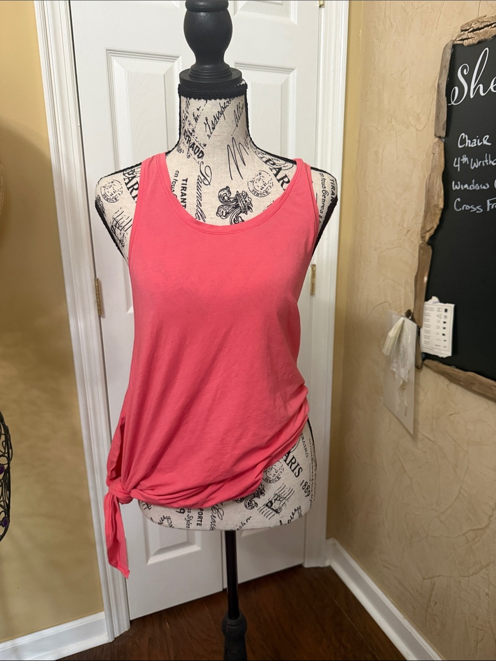 lululemon athletica Coral Scoop Neck Tank with Side Tie